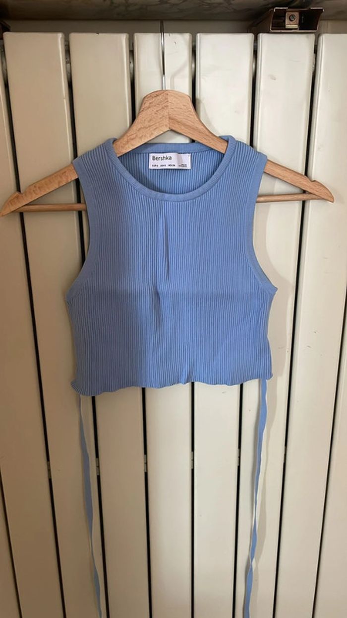 Top sans manches Bershka Lila