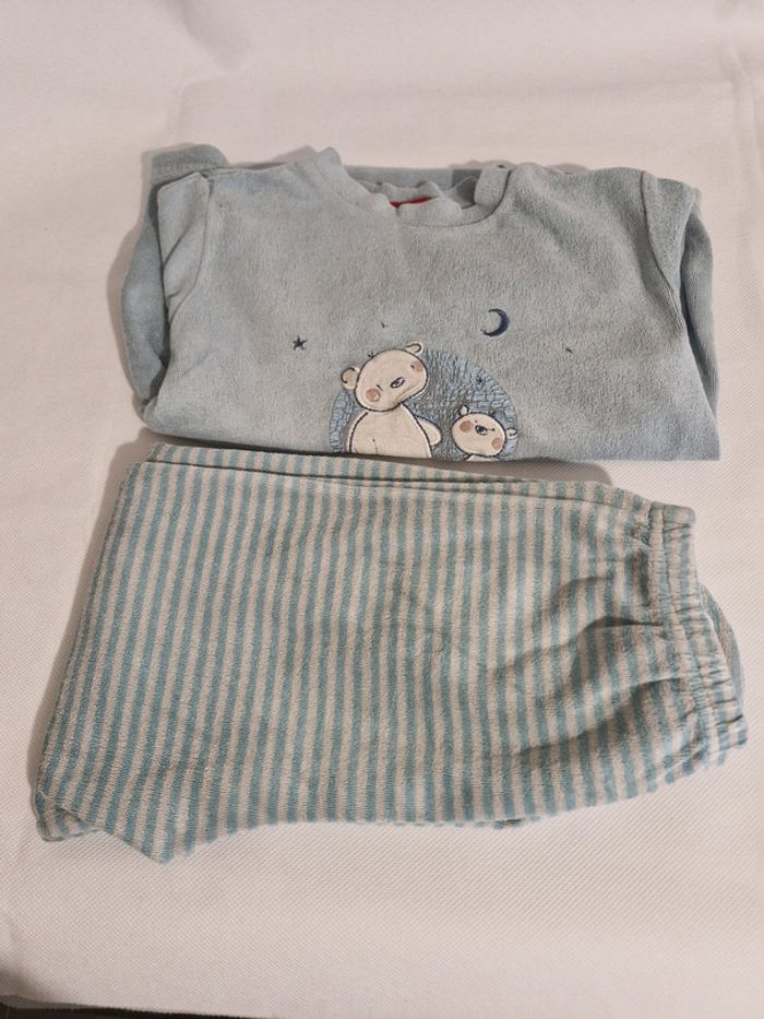 Pyjama 2 pièces ours & rayures 3 ans Tissaia