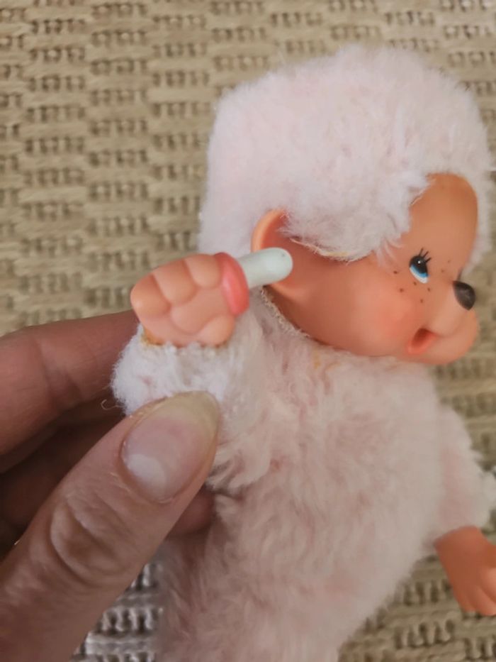 Peluche kiki rose pâle vintage - photo numéro 6