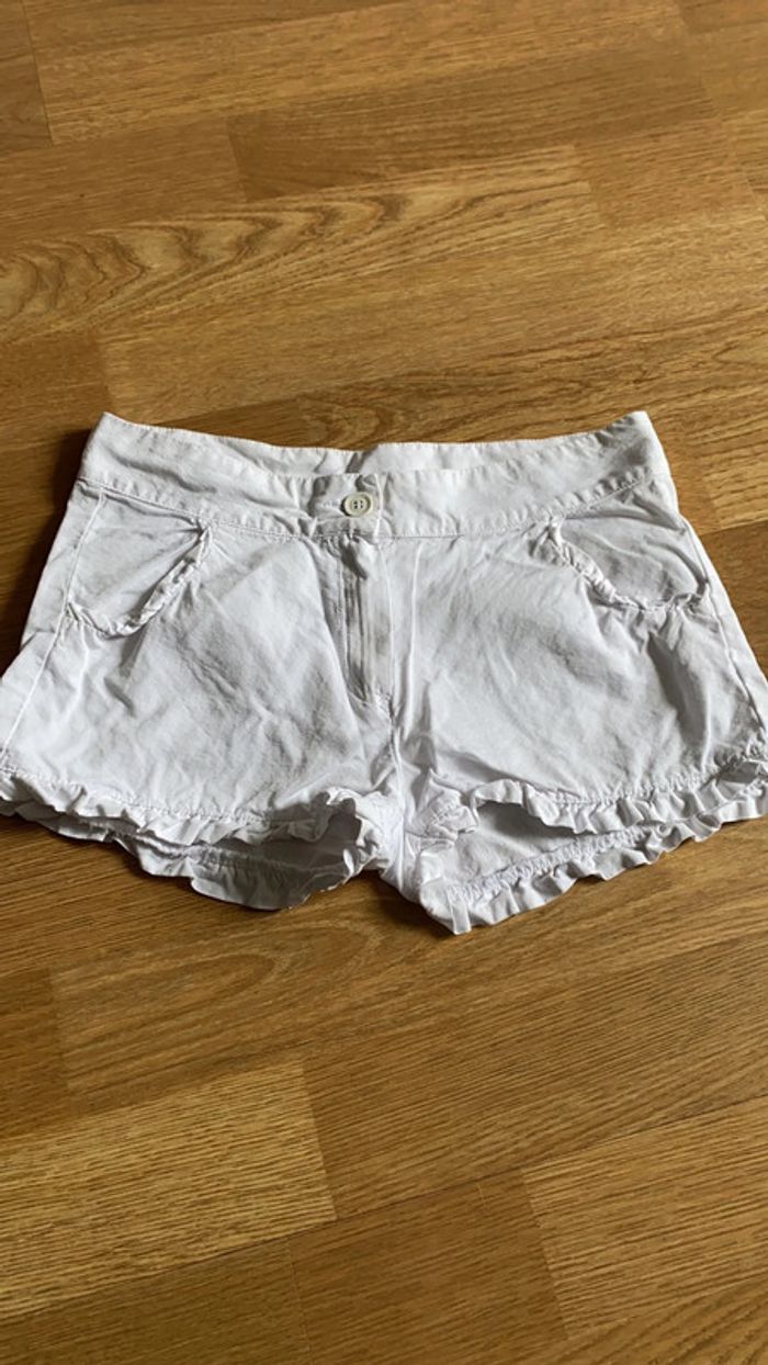 Short blanc été tartine et chocolat