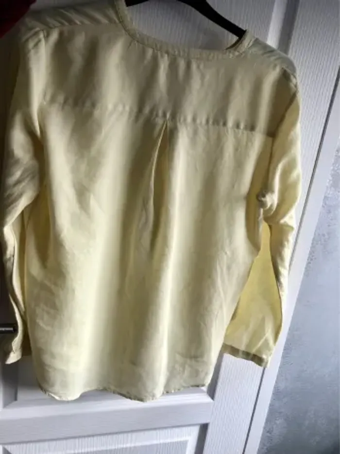 Chemise esprit jaune pale - photo numéro 5