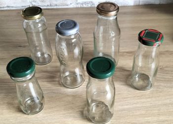 Lot de 6 petites bouteilles