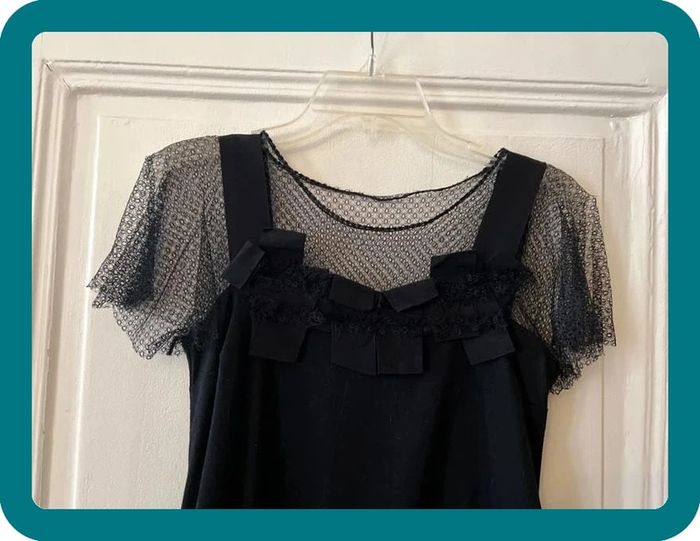 Robe jersey et dentelle à poches invisibles taille S - Red Valentino - photo numéro 2