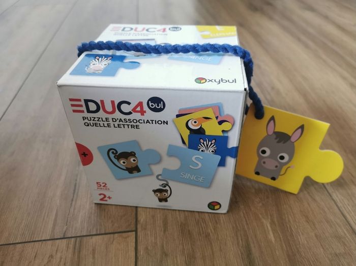 Puzzle d'association lettre et dessin oxybul