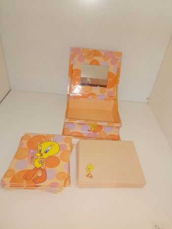 Coffret cartes titi avec enveloppes.