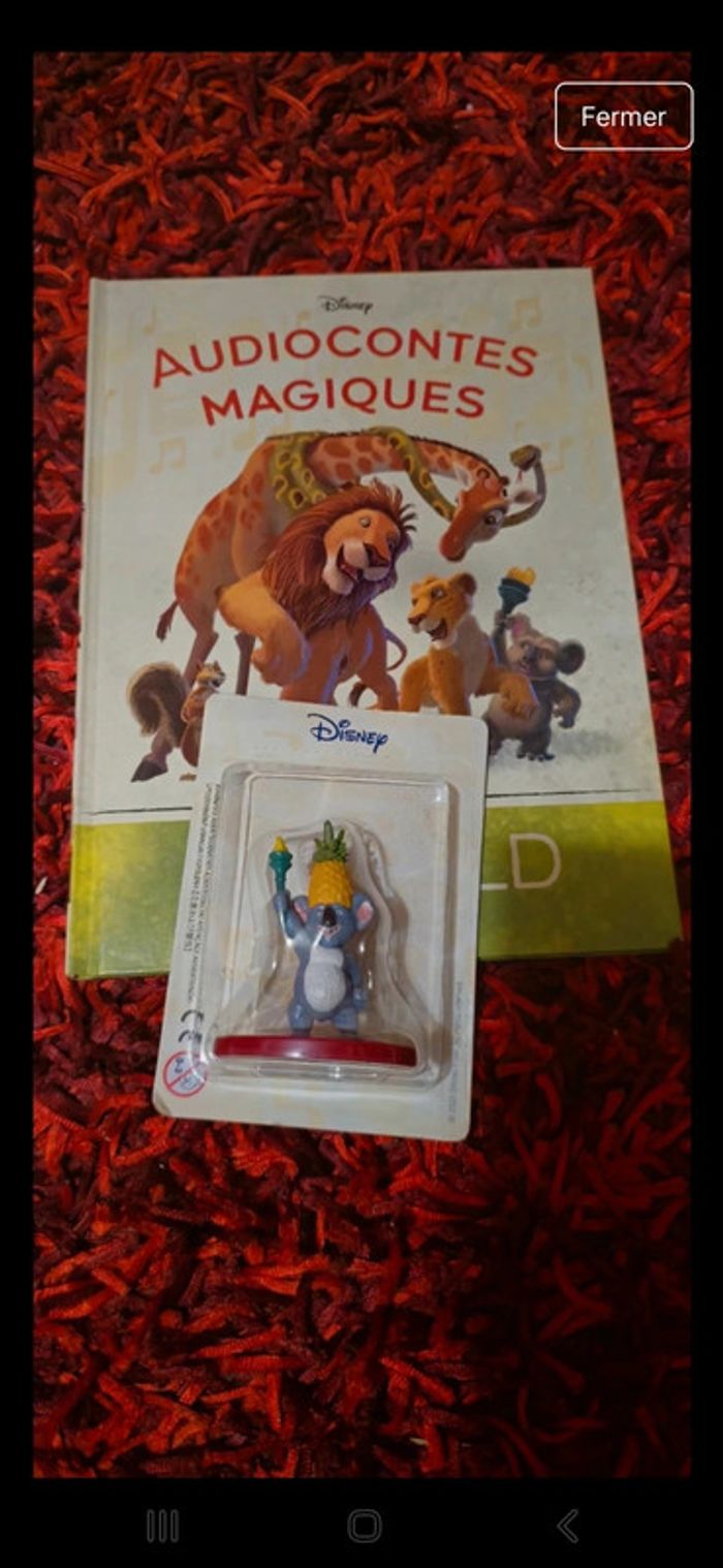 Livre et figurine 43 des audiocontes Magiques altaya audio conte audio compte disney