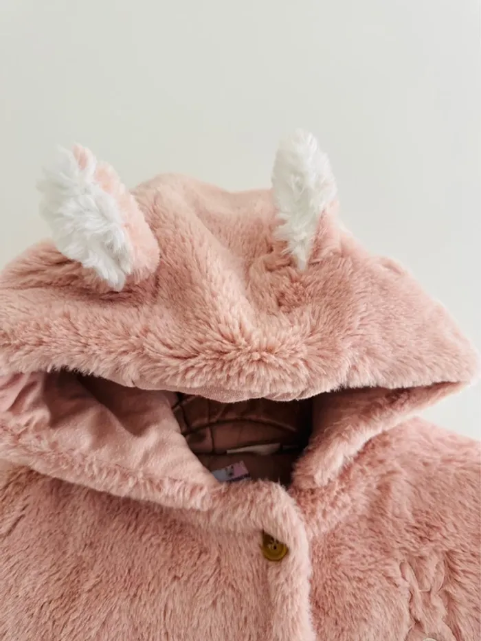 Manteau fioriture petit lapin tout doux - photo numéro 2