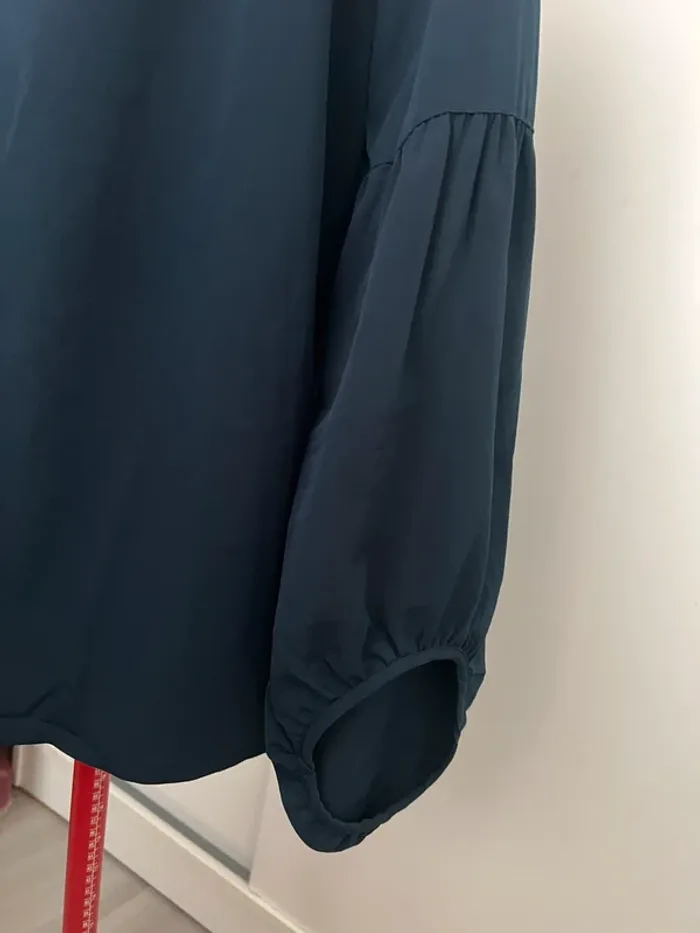 Blouse col lavaliere bleu marine Kaporal - photo numéro 4