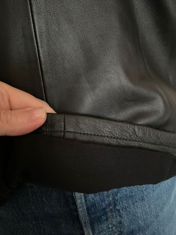 Chemise Noir  Cuir D'agneau Kookaï Taille 38 - photo numéro 7