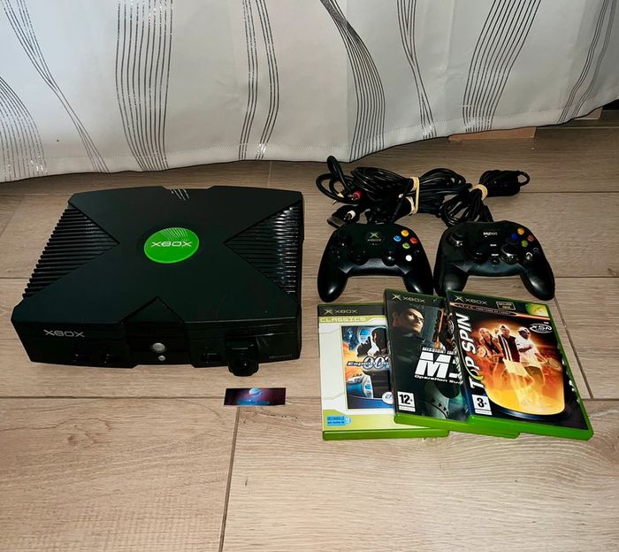 Console Xbox 1ere Gen. Fonctionnelle complète + 3 Jeux PAL Microsoft 2002