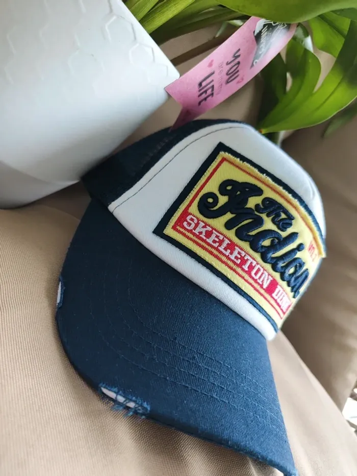 Casquette Trucker The Indian bleue marine - photo numéro 4