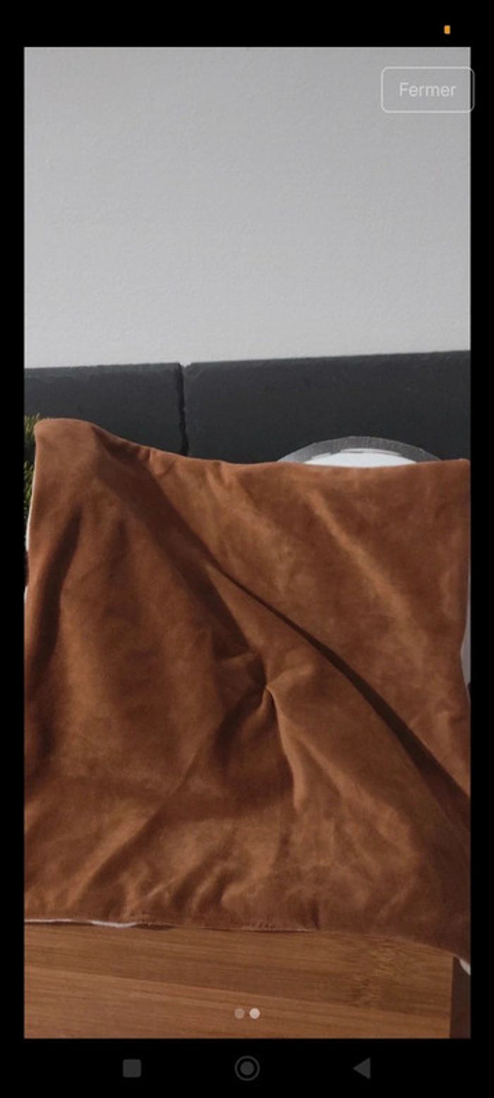 Doudou Blanc Marron Ikea Tâches Pois Dalmatien Chien Cocard Noir Carré - photo numéro 2