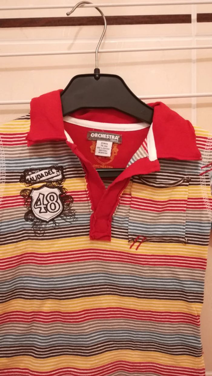 Ensemble salopette T12 mois - V92B - photo numéro 4