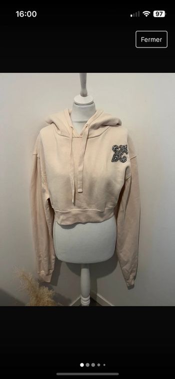 Sweat à capuche rose The Kooples S comme neuf