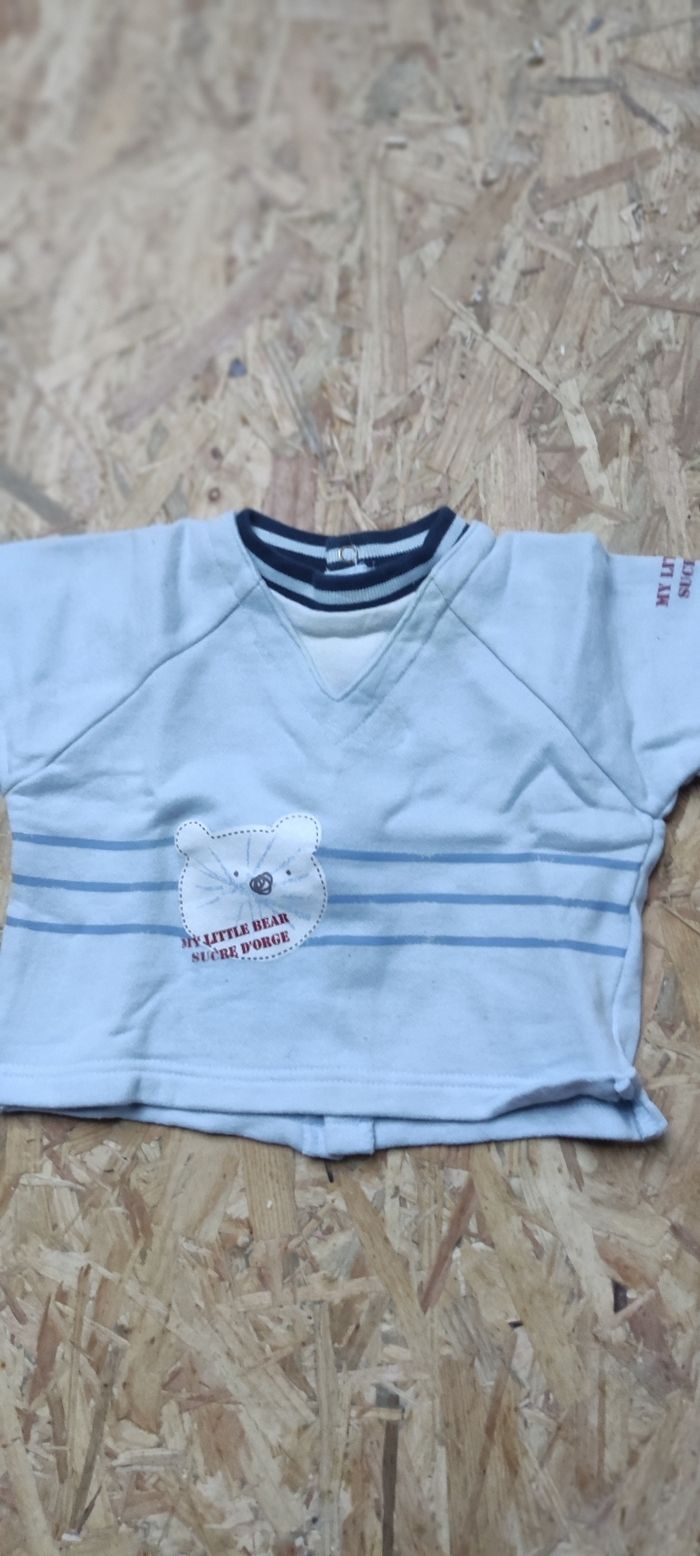 Pull garçon 6 mois ours sucre d orge