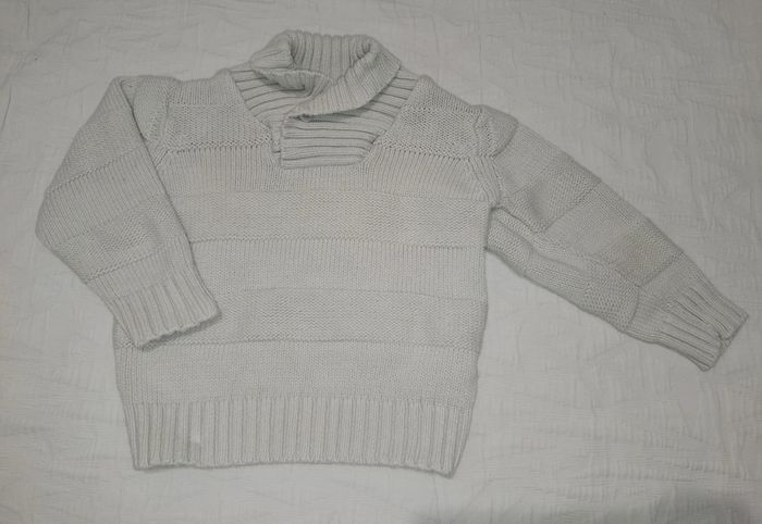 Obaïbi pull coton col beige