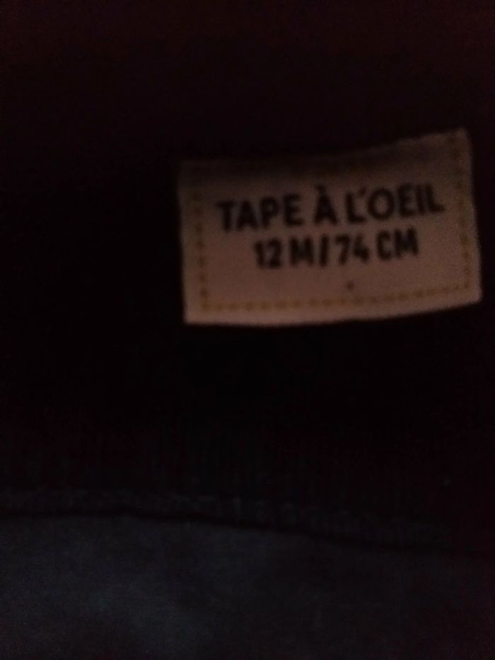 Ensemble Salopette et chemise longue, tape à l'oeil, taille 12 mois, neuf - photo numéro 9