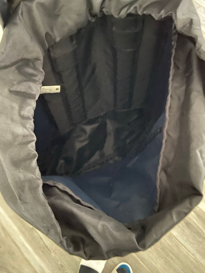 Grand Sac à Dos Randonnée / Voyage "Le Toit du Monde" - Bleu et Gris - photo numéro 5