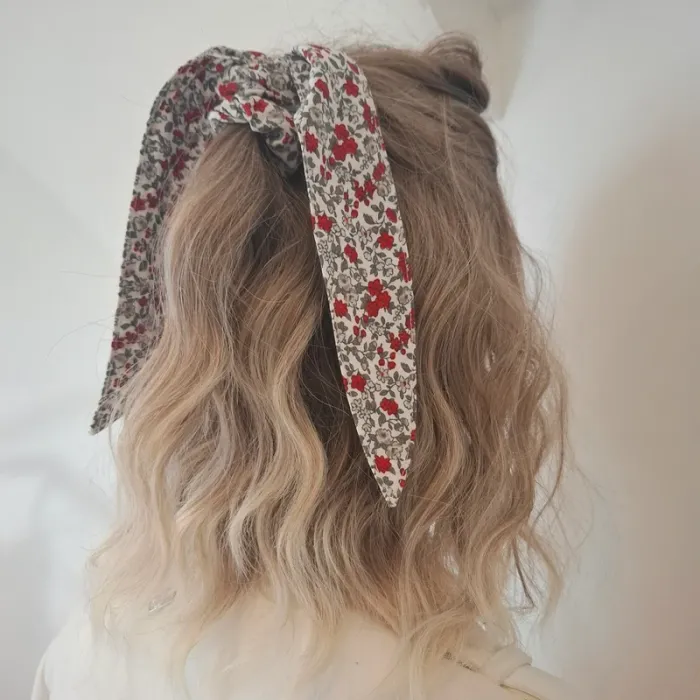 Chouchou foulchie liberty rouge