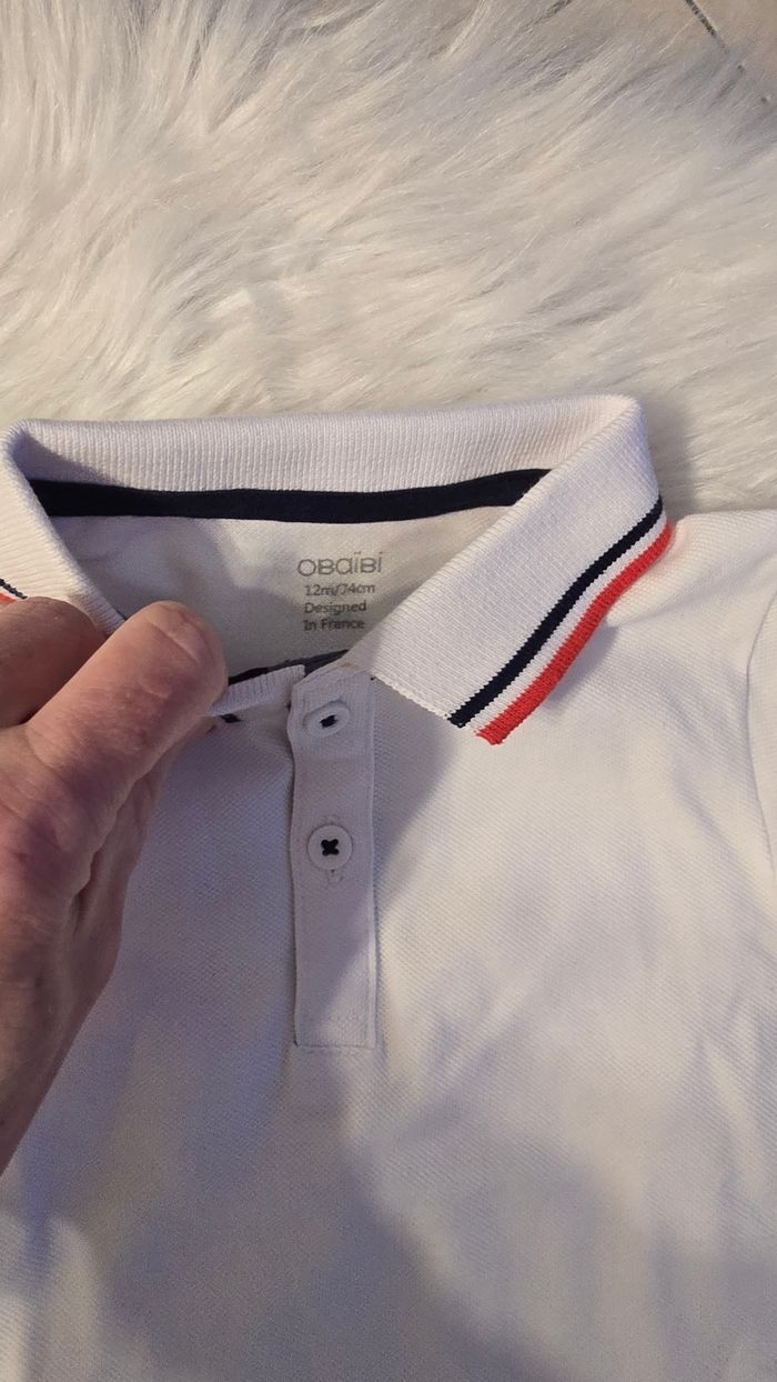 (Neufs non portés) 🏷🥰😍💙 superbe ensemble polo et salopette 12mois Garçon 💙😍🥰 - photo numéro 5