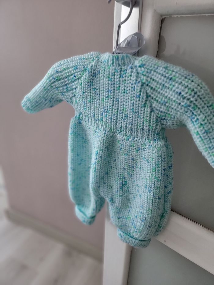 Combinaison laine fait main - photo numéro 4