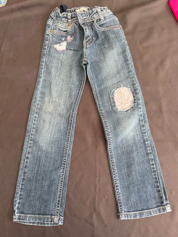Jean Vinyl Fraise fille 6 ans