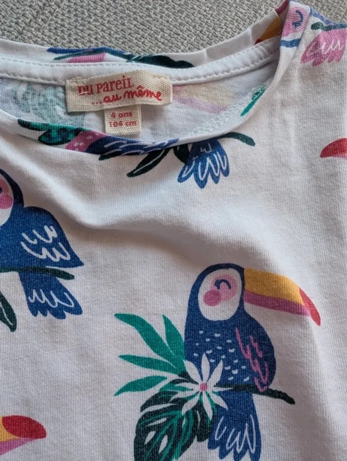 T-shirt manche longue fille 4 ans 🐦 - photo numéro 2