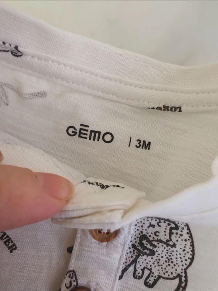 T-shirt manches longues 3 mois - photo numéro 2