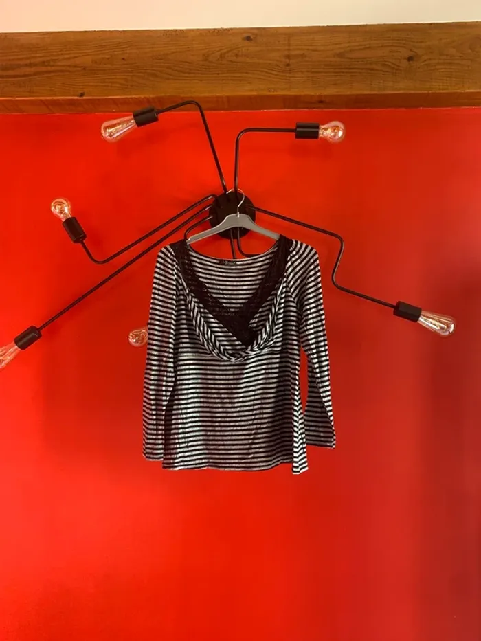 Haut rayé femme
