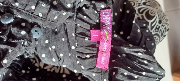 Blouse noir blanc Noël - photo numéro 7