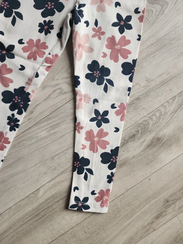 Ensemble legging sweat shirt fleuris 2/3ans - photo numéro 3