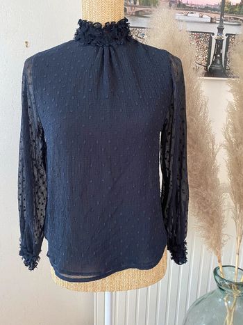 Blouse bleue marine