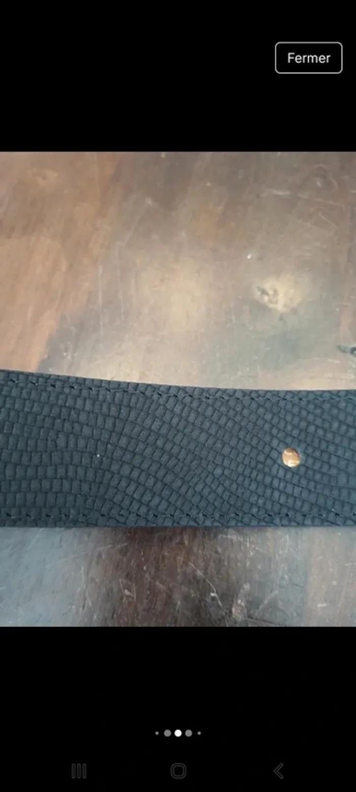 Ceinture homme Angelo de Lombardi cuir 85cm - photo numéro 9