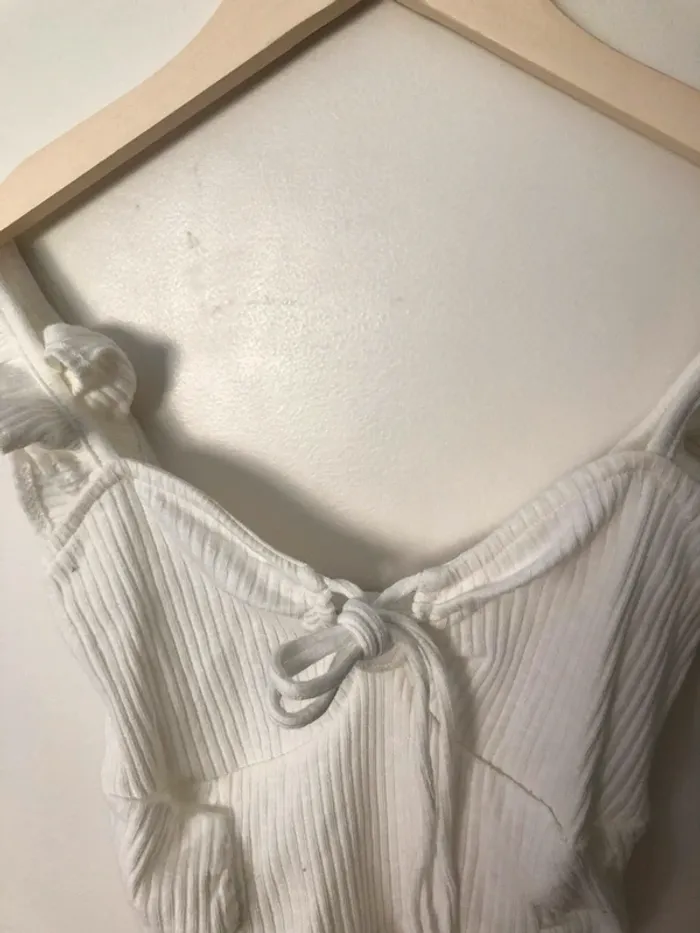 débardeur à volants femme bershka - photo numéro 5