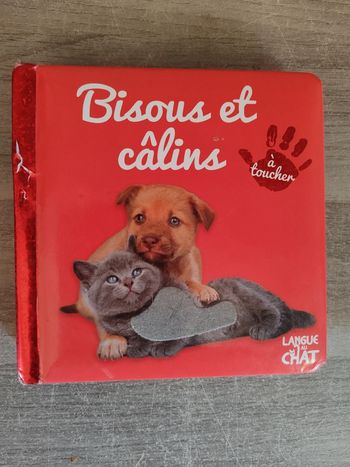 Livre bisous et câlins à toucher