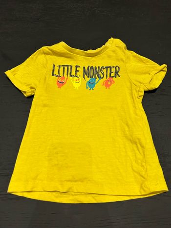 T-shirt petit monstre 18 mois