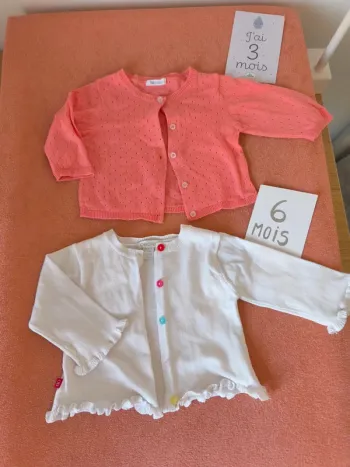 Lot veste fille 3-6 mois
