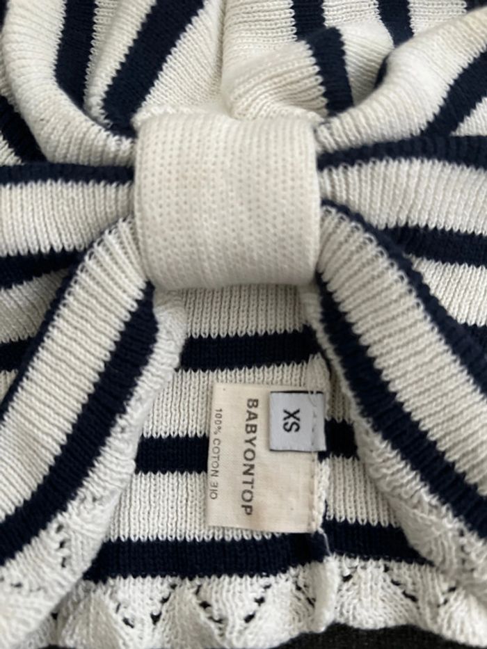 Babyontop bonnet de naissance en coton bio bébé fille - photo numéro 2