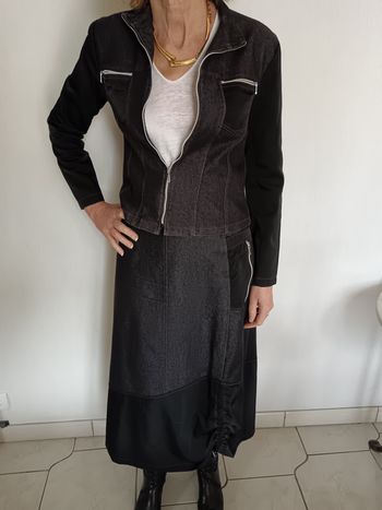 Ensemble jean blouson et jupe