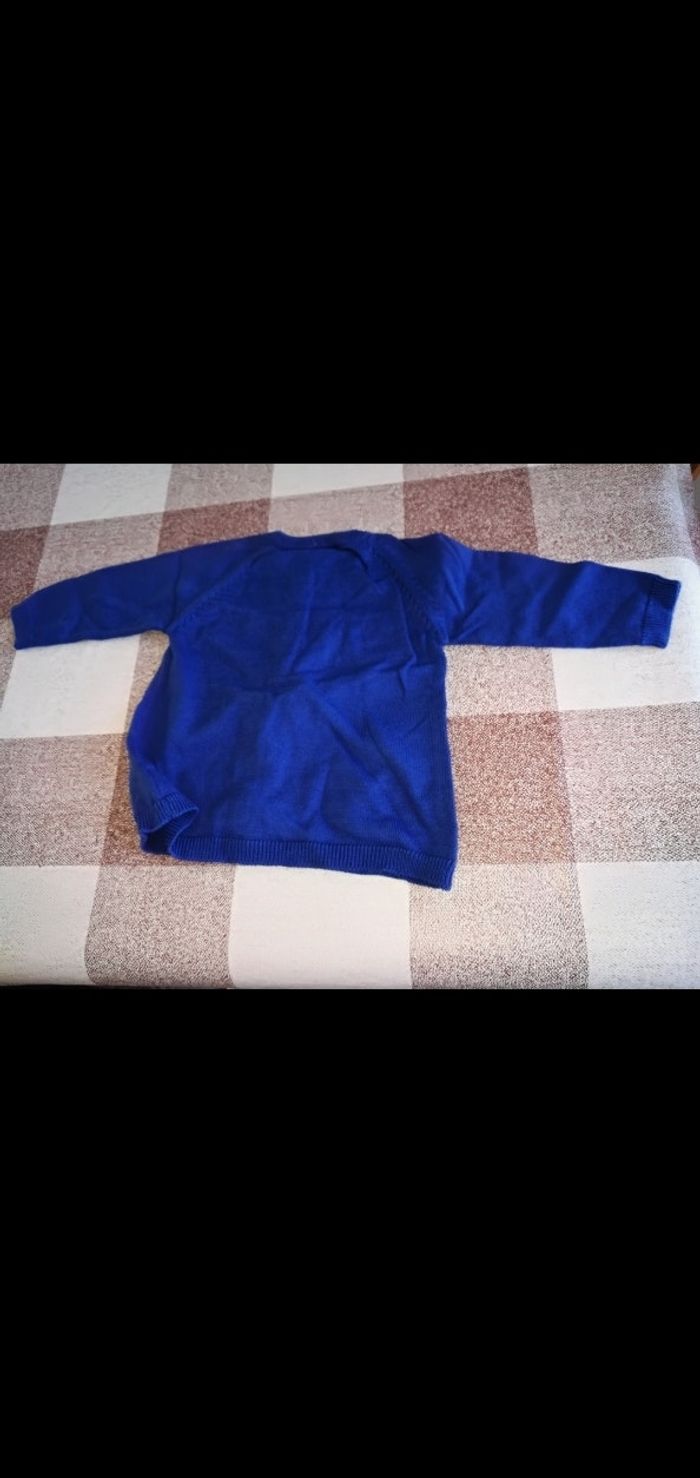 Gilet 6 mois bleu à boutons Tex - photo numéro 3