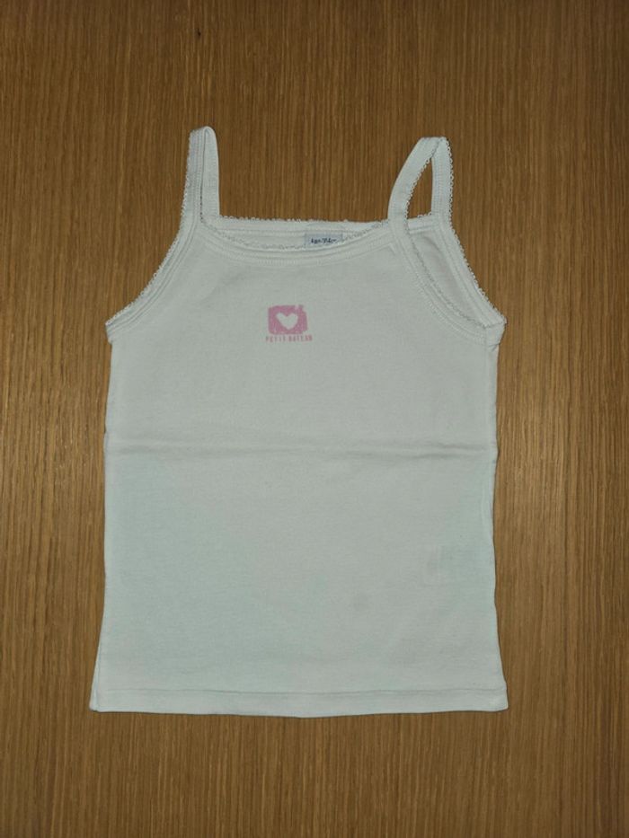 Tee-shirt débardeur coeur Petit Bateau 4 ans