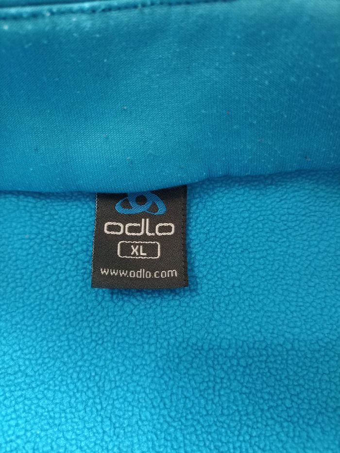 Pull col 1/2 zip manches longues Odlo bleu homme taille XL - photo numéro 4