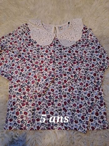 t shirt col claudine 5 ans