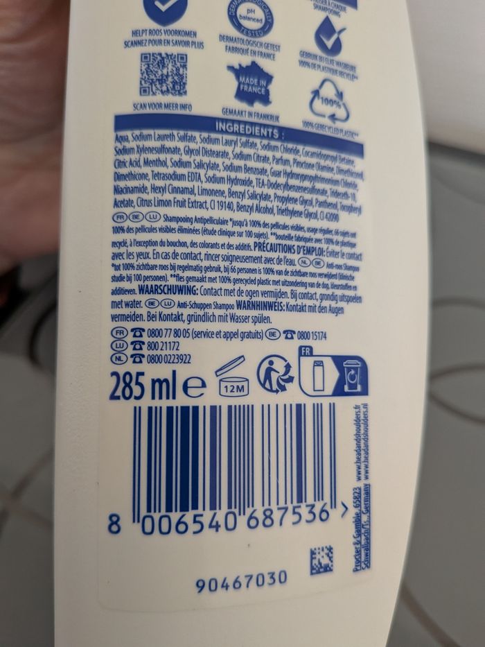 Shampoing Head & Shoulders au citron  neuf - photo numéro 6