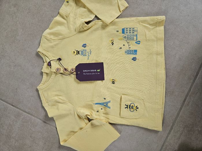 Ensemble salopette et T-shirt Sergent major 24mois - photo numéro 6