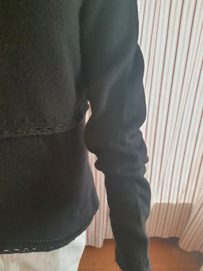 Pull col roulé noir Matin Blanc taille 3 (38/40) - photo numéro 8