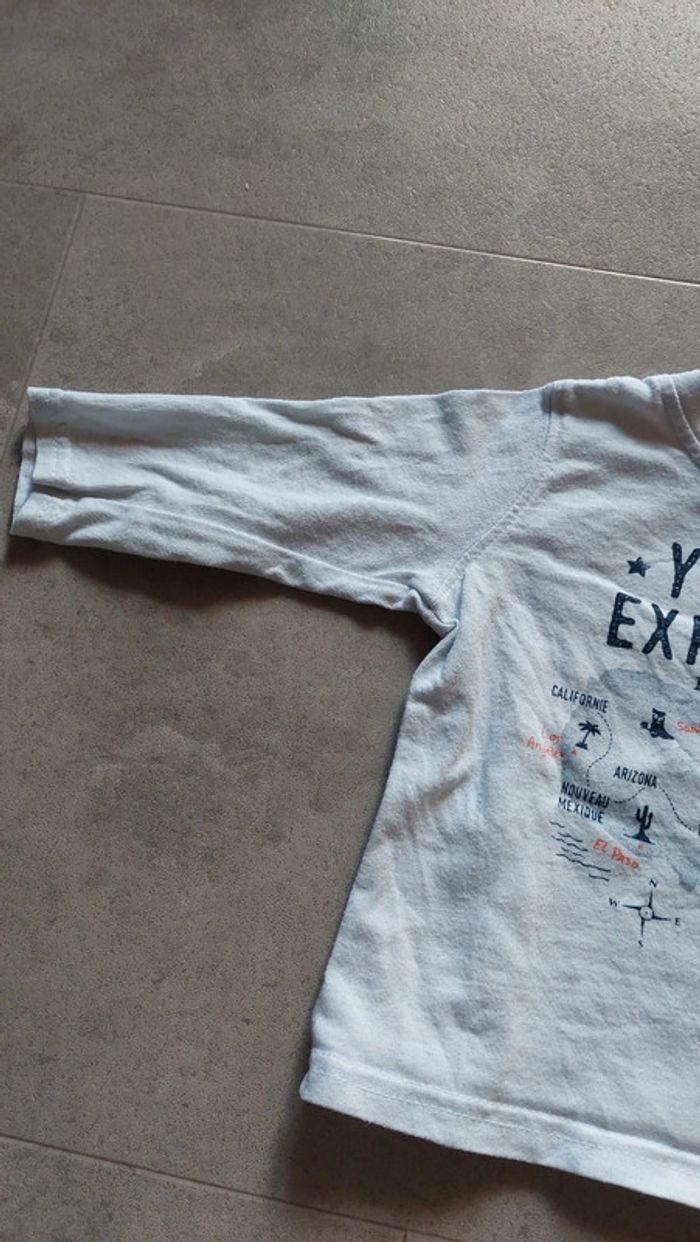 T shirt manches longues gemo 6 mois - photo numéro 5