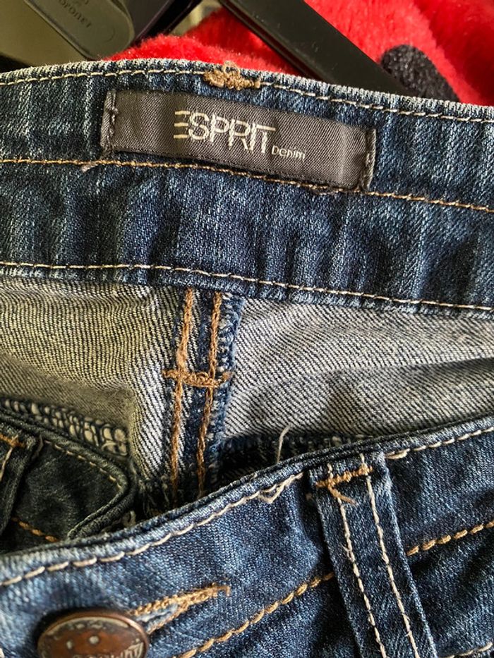 Pantalon jeans tube Slim Esprit Taille 29/34 - photo numéro 3