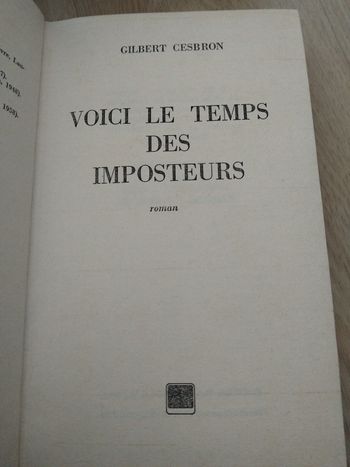 Voici le temps des imposteurs 