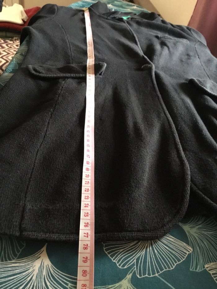 Blazer 1 bouton 100% coton pour femme Lauren Ralph Lauren noir taille M 010 - photo numéro 8